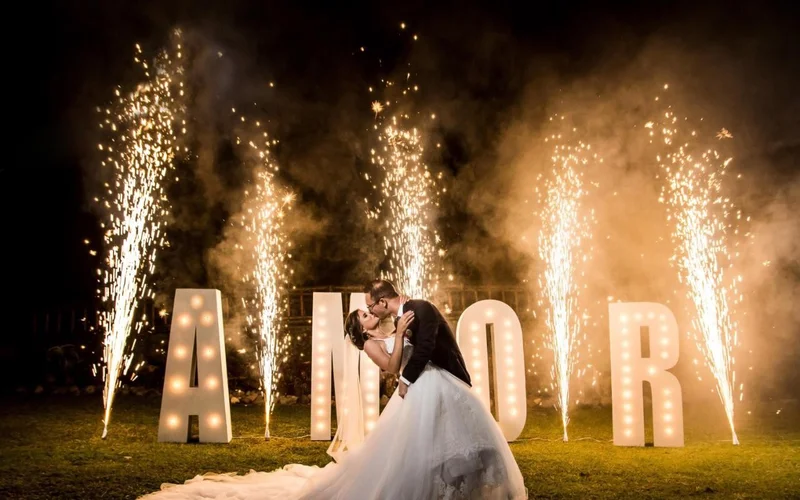 show de luces para boda